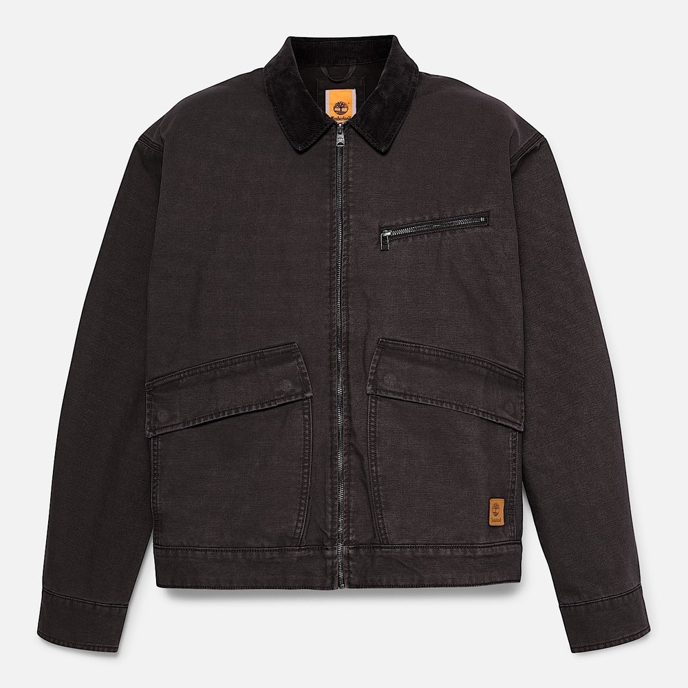 NWT Timberland Men's‎ Strafford Washed Canvas Jacket - Black Size XS - MSRP $110